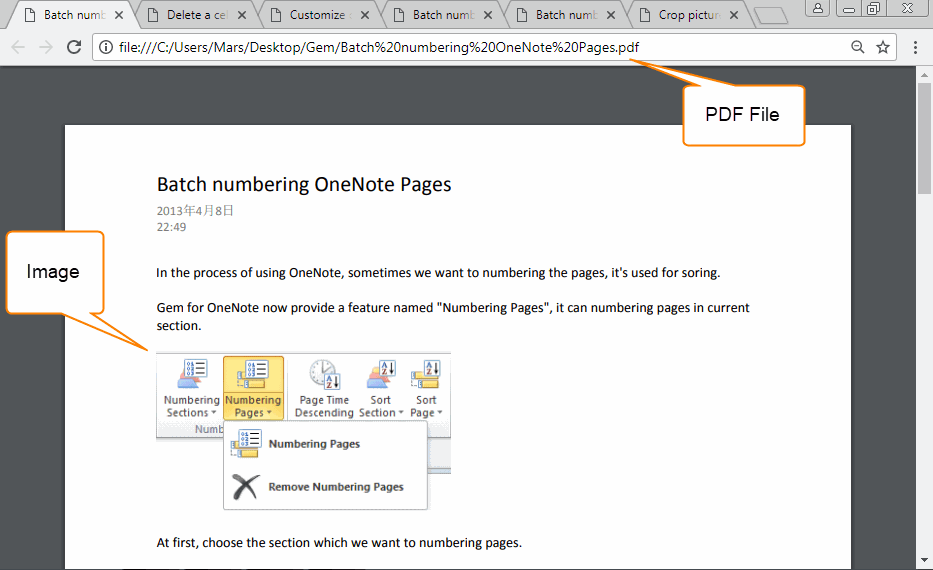 PDF Files have Images