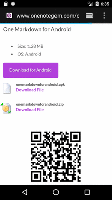 Download APK or ZIP