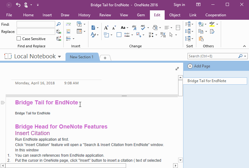Quickly Extract Text from Content as Page Title in OneNote
