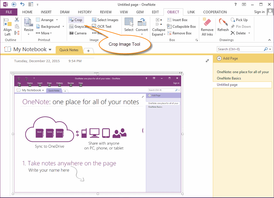 how to rotate pdf document in onenote