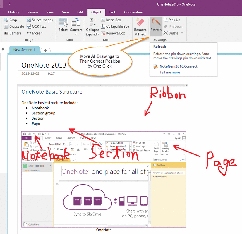 how to rotate pdf document in onenote