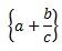 Equation with brackets