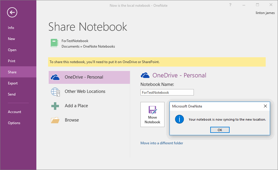 how to delete onenote notebook on harddrive