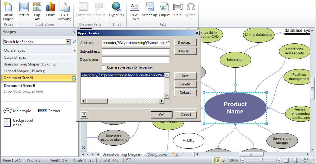 onenote mind mapping free