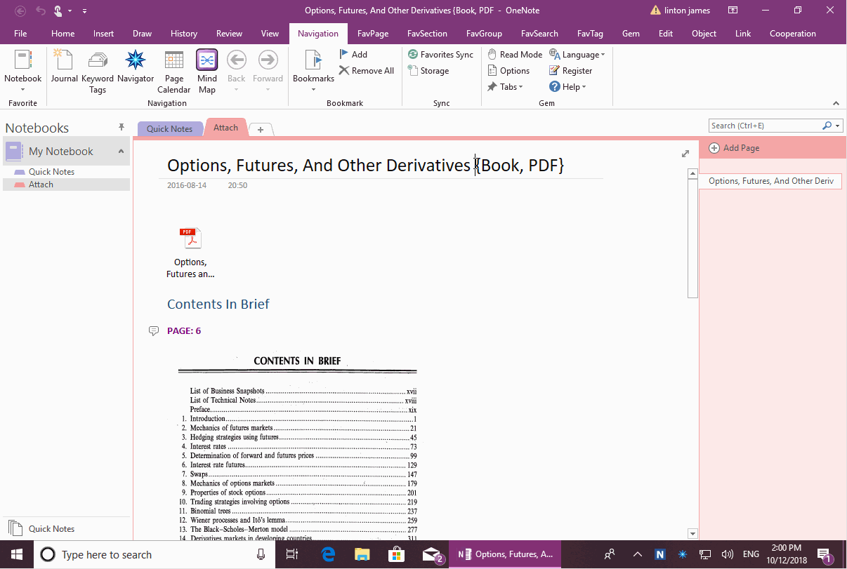 Convert OneNote page to WordNote, and keep headings, page color, attachments and tags. 