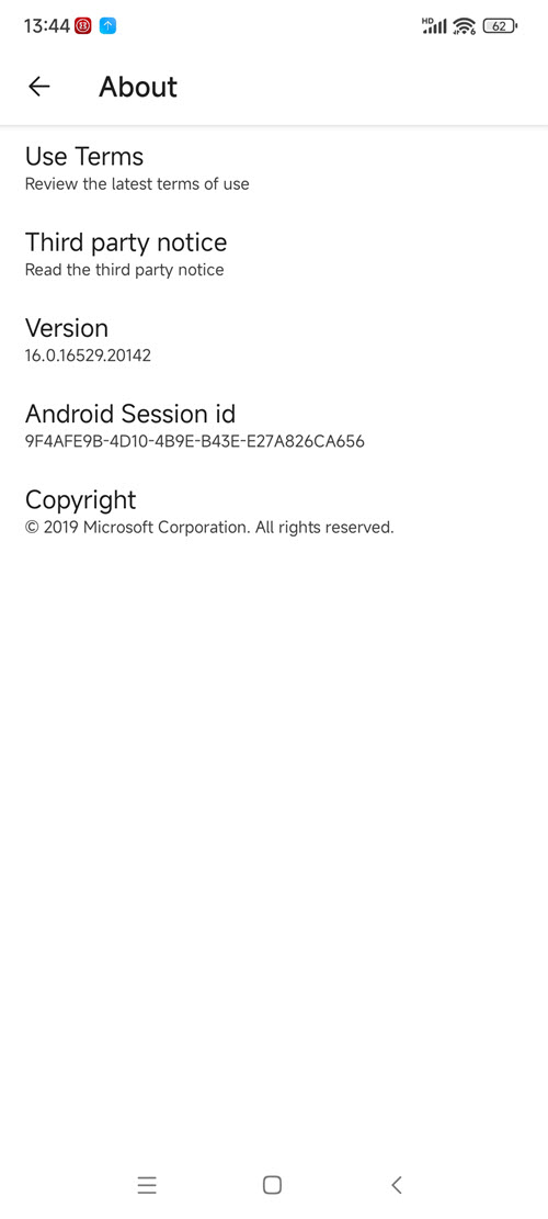 Android OneNote 16.0.16529.20142