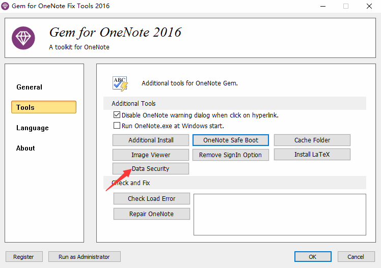 Data Security Features Of Gem for OneNote