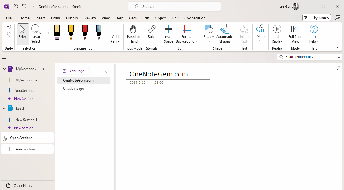 OneNote 365, OneNote 2021 Cannot Select the Container inside a Shape