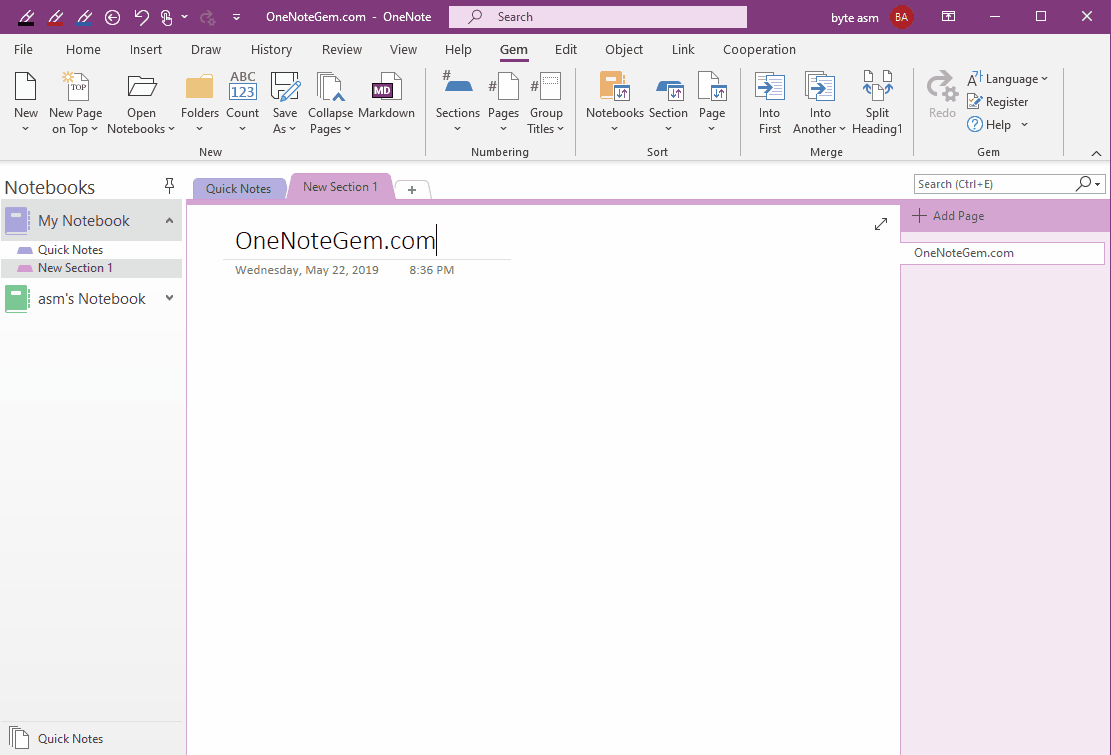 From the Windows Explorer right-click menu, create a Windows folder directly as a OneNote notebook.