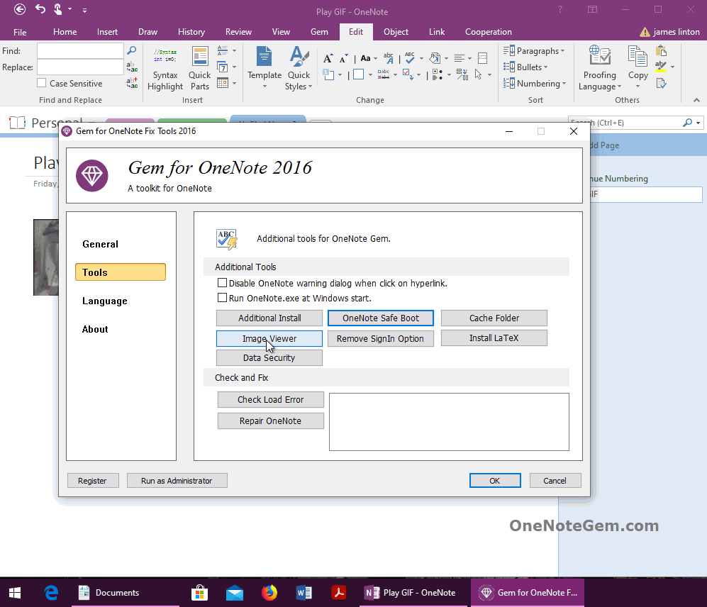Specify Software to Play GIF Image