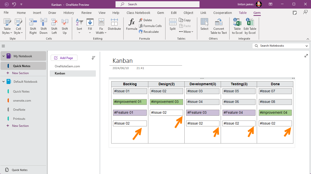 One-click adjustment of the width of all subtables to match the width of the corresponding column