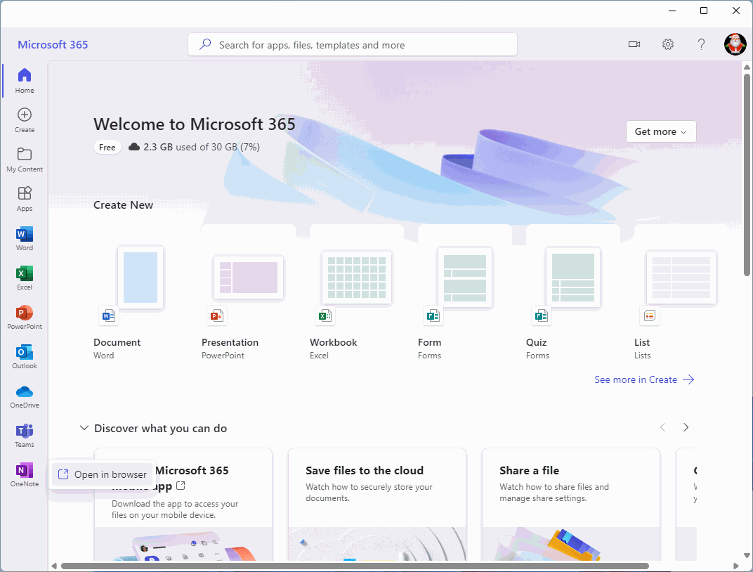 Microsoft 365 (Office) App