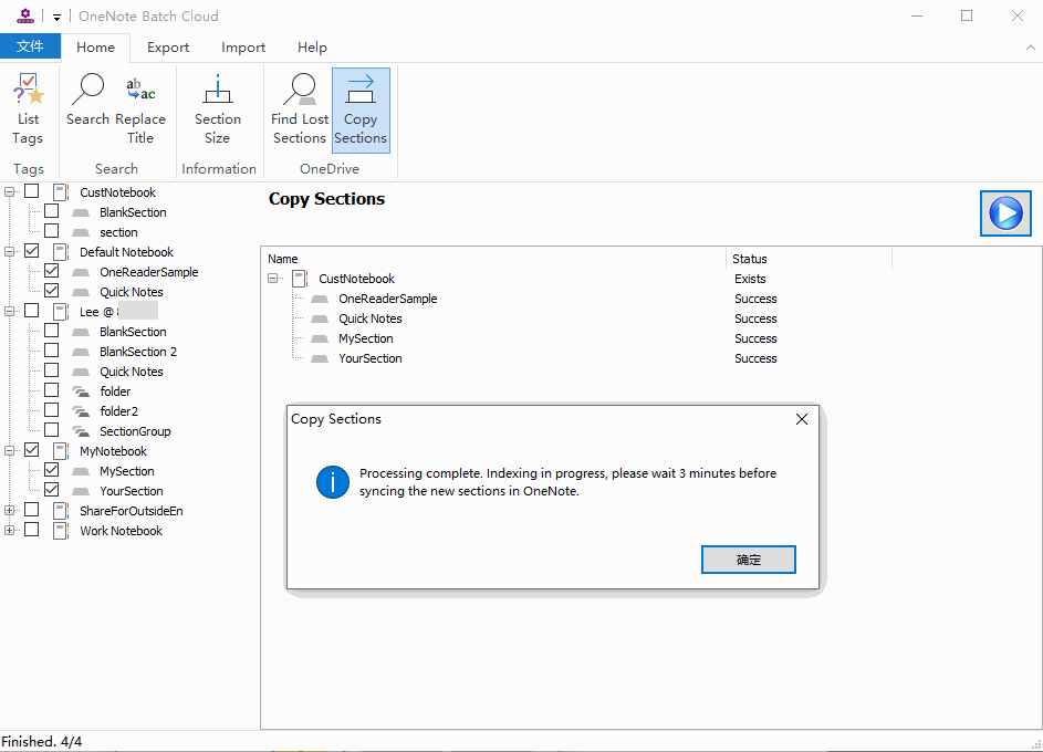 After Copied, Wait for Indexing