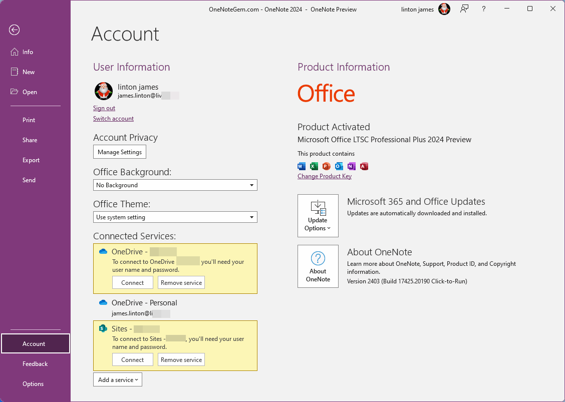 OneNote 2024 Preview