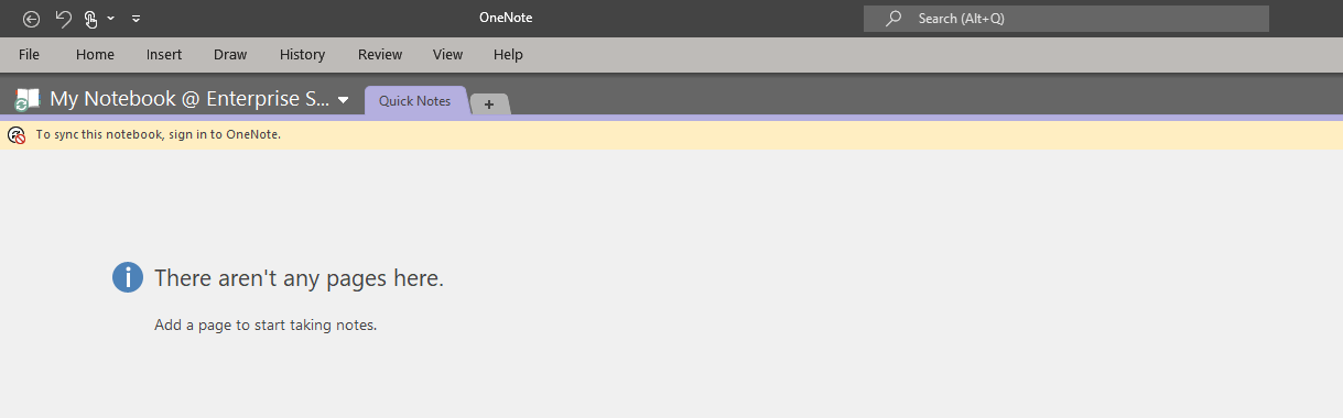 To sync this notebook, sign in to OneNote