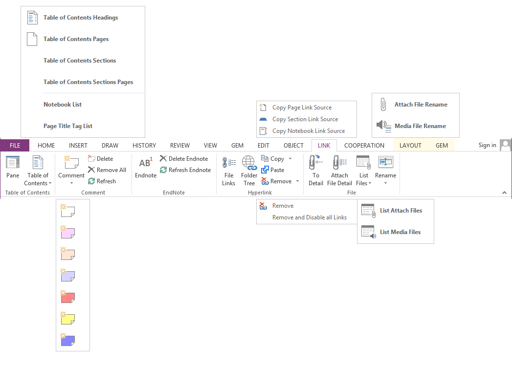 onenote gem weblayout no close