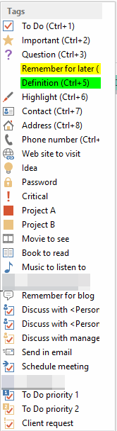 OneNote Reminder Cloud Only Recognized These OneNote Tags