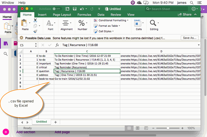 Using Excel to Open CSV File 