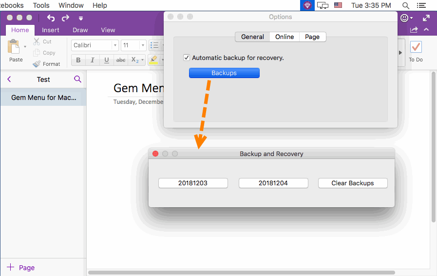 office 11 auto recovery on mac empty