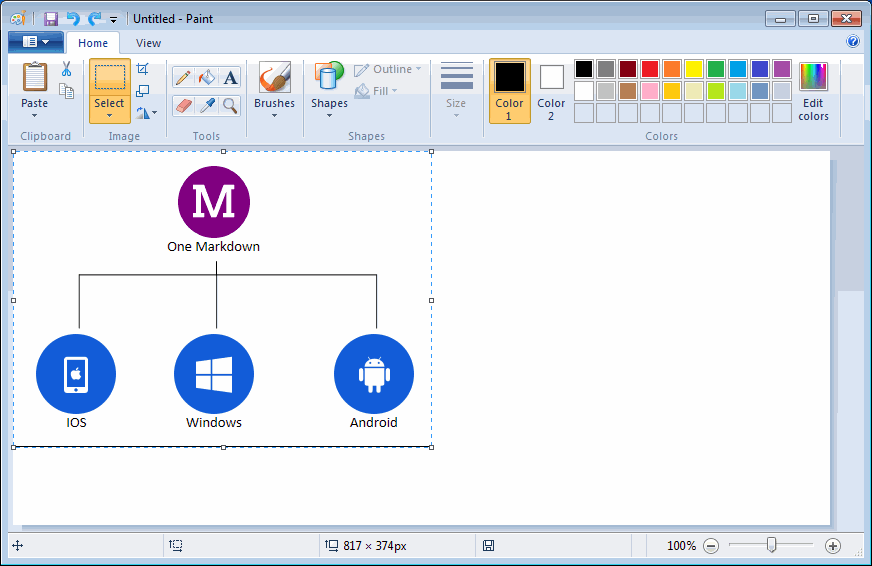 Paste to Windows MSPaint