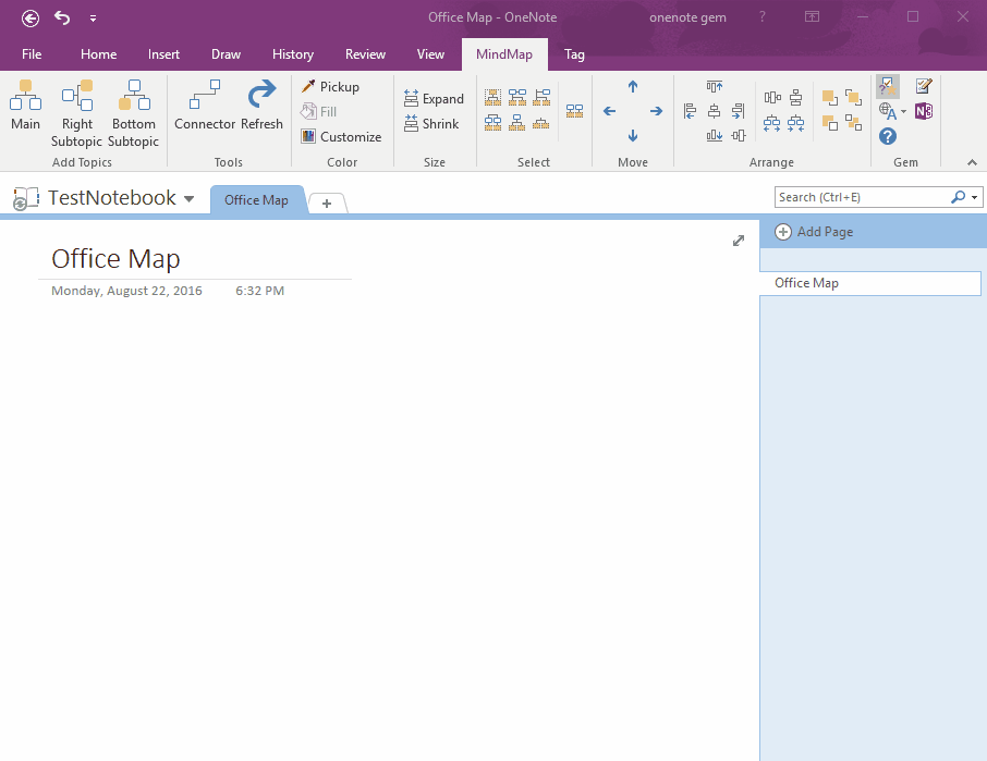 How to Create OneNote Page From Mind Map Topic