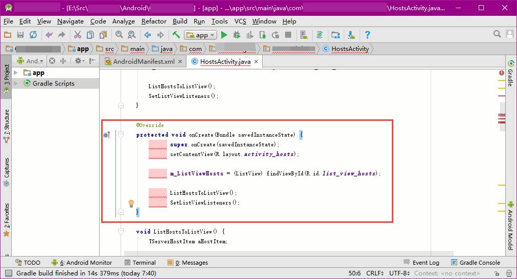 Paste Code to Android Studio from OneNote