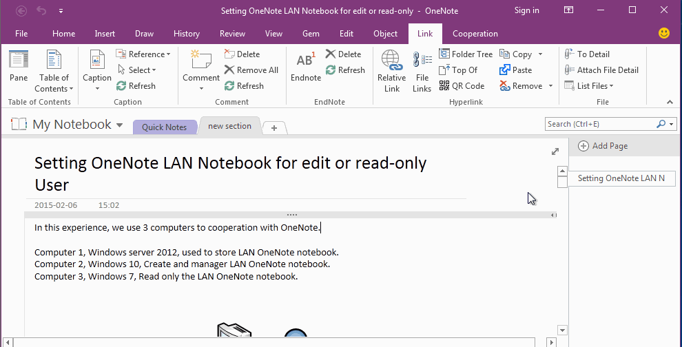 Save OneNote Page as PDF File with Bookmarks