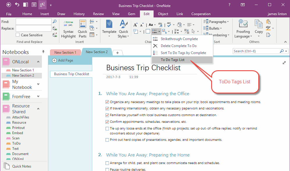 how to use onenote 2007