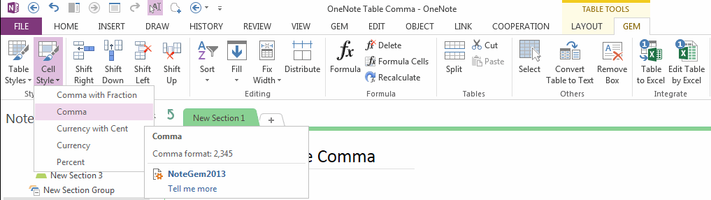 Comma Feature