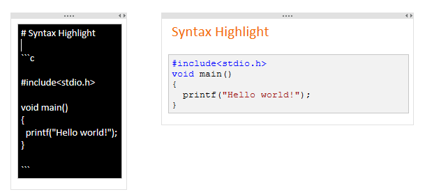 Computer Language Syntax Highlight