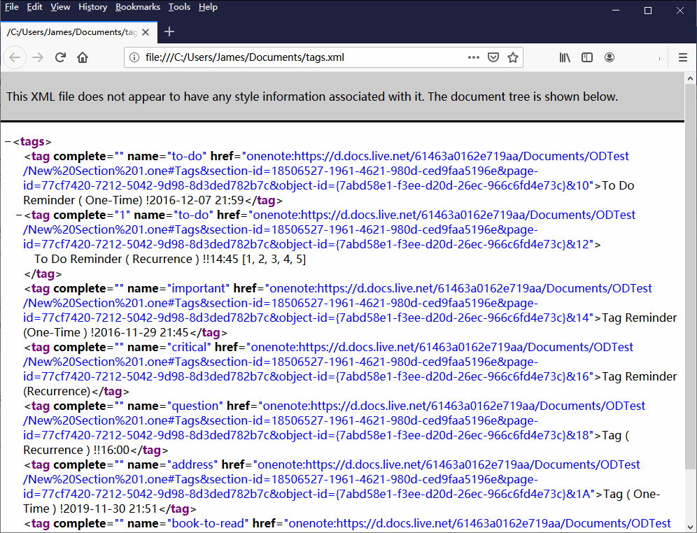 Using Firefox to Open XML File
