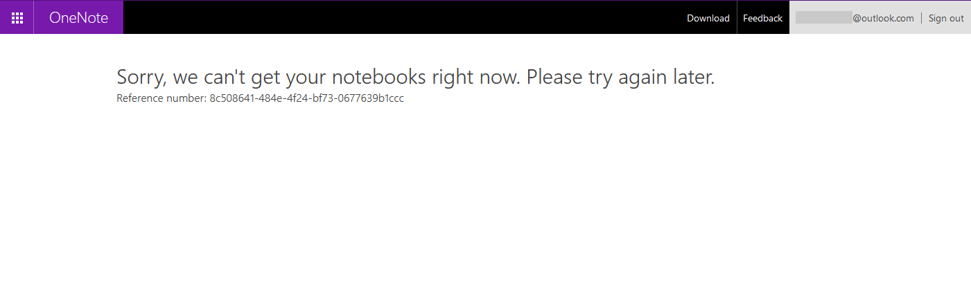 Sorry, we can’t get your notebooks right now. Please try again later.