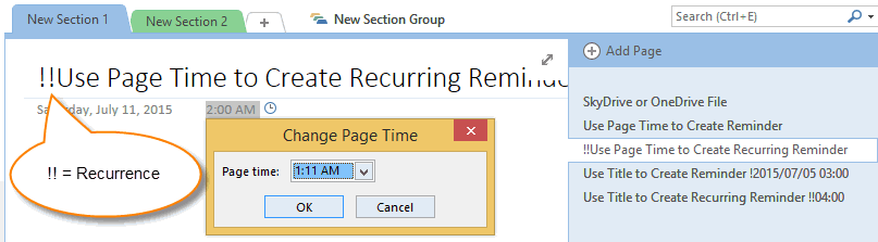 OneNote Reminder Office OneNote Gem Add Ins